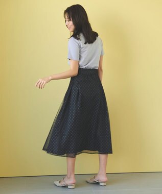 Feroux ダイヤチュール スカート グレー系