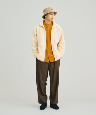 J.PRESS YORK STREET 【UNISEX】ボアブルゾン アイボリー系