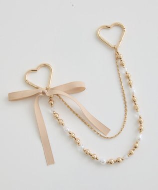 earth music&ecology リボンパールバッグチャーム