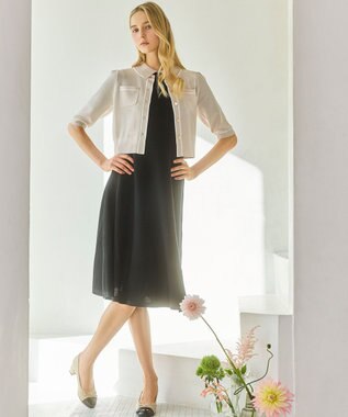 TOCCA HONEYCOMB MESH KNIT カーディガン ベージュ系