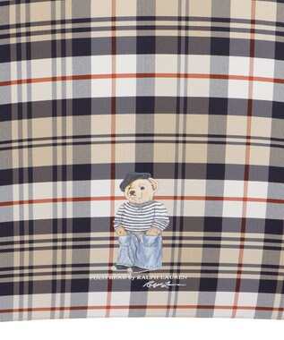 MOONBAT POLO RALPH LAUREN(ポロ ラルフローレン) 長傘 チェック ポロベア ワンポイント ベージュ