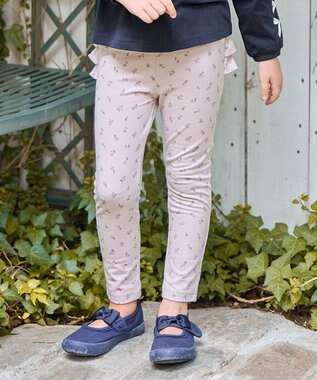 ANY KIDS 【WEB限定】フリル付き総柄レギンス