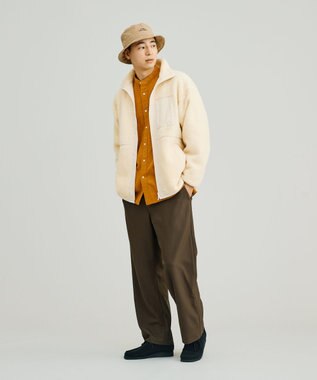 J.PRESS YORK STREET 【UNISEX】ボアブルゾン アイボリー系