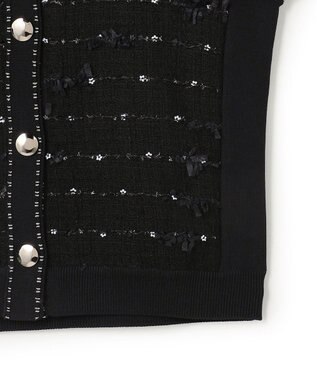 TOCCA 【八木アリサさん着用】FLOWER HIDE AND SEEK ニットジャケット ブラック系