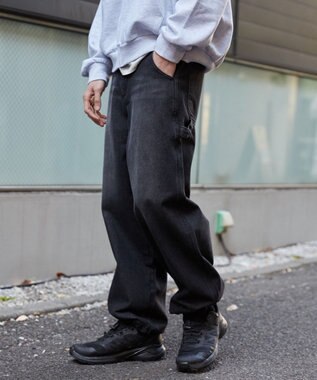 WEGO イージーペインターデニムパンツ デニムブラックソノタ