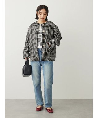 Green Parks ・ＥＬＥＮＣＡＲＥ　ＤＵＥ　ツィードノーカラージャケット Black