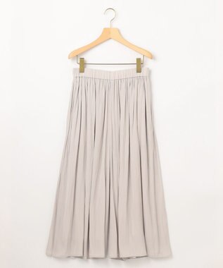 組曲 【新色追加・ウエスト調整可】ギャザーライトデシン パンツ ベージュ系