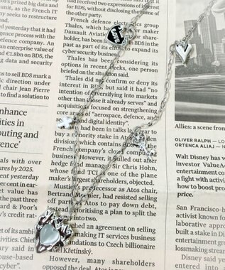 WEGO Lストーンハートジャラモチーフネックレス