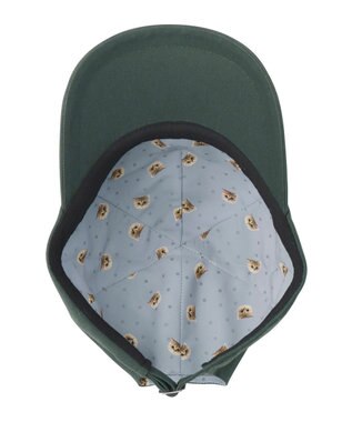 MOONBAT 【FUDGE掲載】ポール & ジョー (PAUL & JOE ACCESSOIRES) 猫 ヌネット刺繍 キャップ ダークグリーン