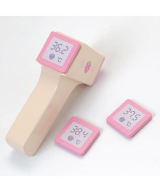 Mother garden マザーガーデン 野いちご 木のおもちゃ 非接触 体温計 白~オフホワイト