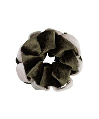 ACCA ベルベット ループシュシュ カーキ