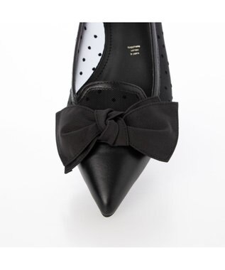 MODE ET JACOMO <MODE ET JACOMO>ビッグリボンオペラパンプス ブラック