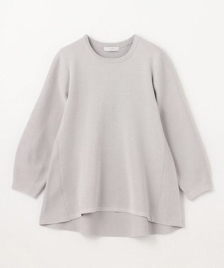 ANY ミラノリブチュニック丈ニット ライトグレー