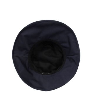 MOONBAT 【遮光100％/遮熱/UV】HIROKO KOSHINO(ヒロコ コシノ)遮光シアー カサブランカ 帽子 ゆったりMサイズ 手洗い可能/サイズ調整可能/日本製 ネイビーブルー