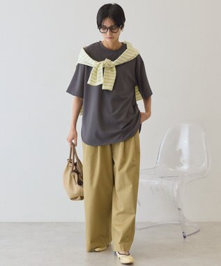 AMERICAN HOLIC 【予約】【接触冷感】ジョーゼットプルオーバー【WEB限定カラー有り】 Chacoal Gray