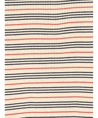 Te chichi パネルパターンアソートリブポロニット ベージュ