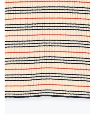 Te chichi パネルパターンアソートリブポロニット ベージュ