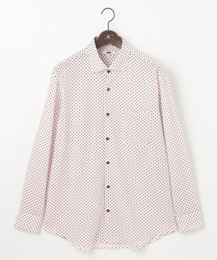 JOSEPH ABBOUD 【キングサイズ・綿100％・ストレッチ・イージーケア】コンフォートジャージー プリント シャツ