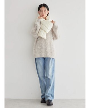 AMERICAN HOLIC キルポカキルトマフラー Ivory