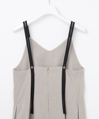 Feroux ダブルストラップキャミ ドレス ライトグレー系
