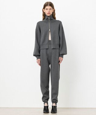 NAVE 【ReNAVE・洗える】スムースニット パンツ グレー系