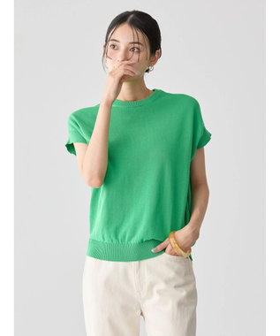 AMERICAN HOLIC フレンチスリーブニットプルオーバー Light Green