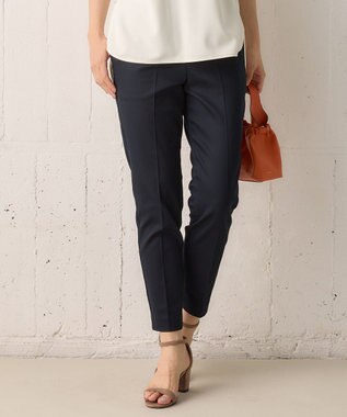 組曲 【WEB限定】ストレッチテーパード パンツ ネイビー系
