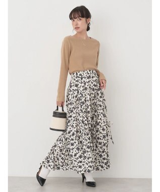 earth music&ecology 細リブＴＥＥ Beige