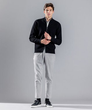 JOSEPH HOMME トリックジャガード　ウイングカラーシャツ アイボリー系