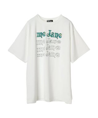 Green Parks ｍｅ　Ｊａｎｅ／４連ロゴＢｉｇＴシャツ White