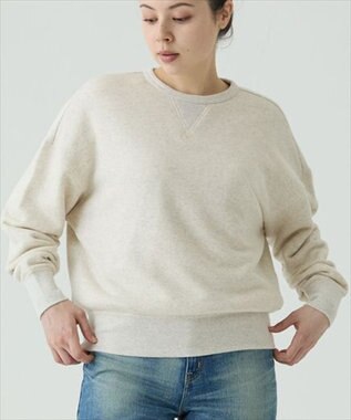 caqu ふわとろスウェットシャツ ivory