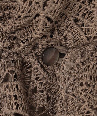 23区 S 【APPLAUDIR】Brocheリボンブーケレース ブラウス ブラウン系