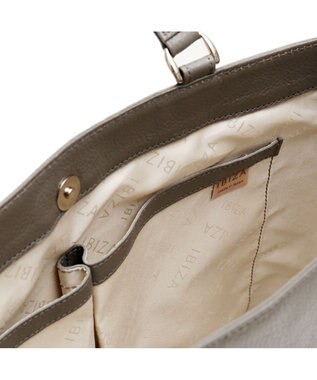 IBIZA リンピード　牛革　セミショルダーバッグ グレー