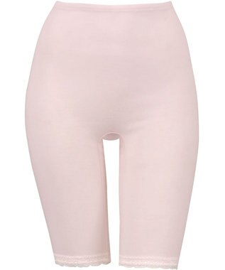 Wing インナーボトム 綿100％(身生地部) 接触冷感 さらっと快適 【綿100% シャリ感タイプ】 ひざ上丈 3Lまで対応 大きいサイズ 春 夏 ER6462 ウイング／ワコール ピンク