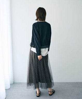 YECCA VECCA プリントチュールスカート Multi