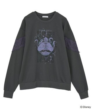 Green Parks VILLAINS/レースドッキングプリントスウェット