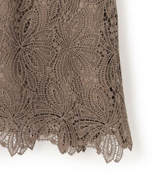 23区 S 【APPLAUDIR】Brocheリボンブーケレース ブラウス ブラウン系