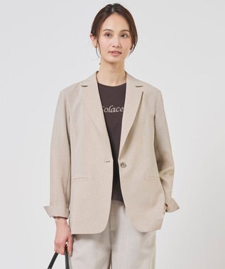 J.PRESS LADIES BREEZE COOL トロ テーラード ジャケット ベージュ系