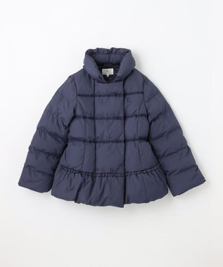 組曲 KIDS 【150-160cm】中綿 ショートコート ネイビー系