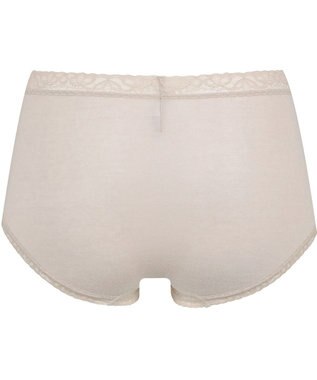 Wing ショーツ 綿混(身生地部) やさしい肌あたり 【デイリーフィット やわらかコットン】 はきこみ丈ふかめ EC3230 ウイング／ワコール シェルベージュ