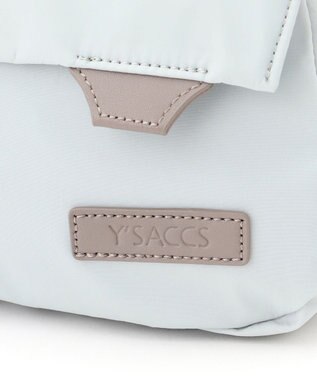 Y'SACCS ダブルタブ　トラベルポシェット ライトグレー