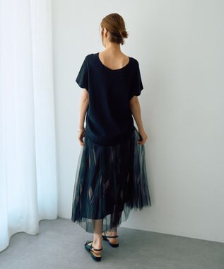 YECCA VECCA プリントチュールスカート Multi