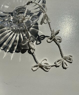 WEGO Lフラワービーズネックレス