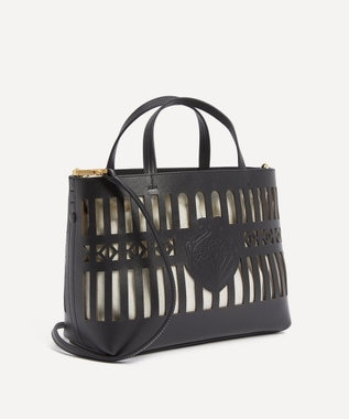 LIBERTY. アイフィス 1875 チューダー プチ ショッパーバッグ ブラック