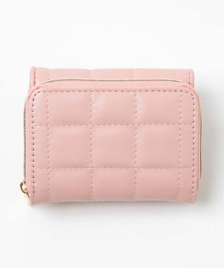 WEGO パイピングキルティングウォレット ピンク