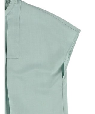 earth music&ecology タックデザインブラウス Green