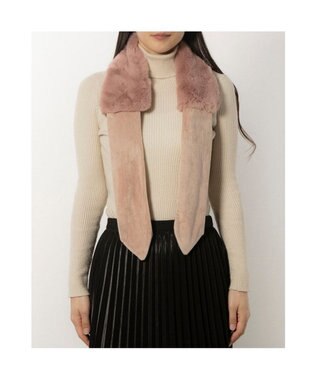 UNBILLION カシュネ cache nez / フェイクファーティペット ピンク