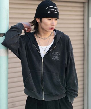 WEGO 【ユニセックス着用ITEM】ワッフルZIPパーカー