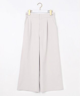 ANY SIS 【洗える】ビットポイント ワイドパンツ アイボリー