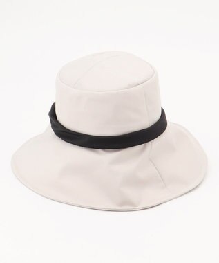 自由区 【撥水・洗える】ワイドブリム ハット ベージュ系